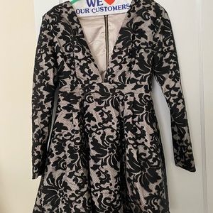 missguided black lace dress